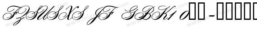 FZSUSXS JF  GBK1 0字体字体转换